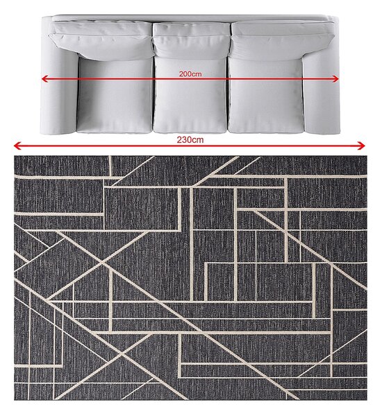 Covor Velvet beige/petrol blue 160x230cm