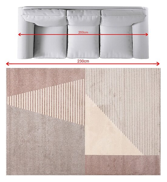 Covor Sevilla paper white/dusty rose 160x230cm