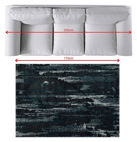 Covor Softness near black/peacock blue 120x170cm
