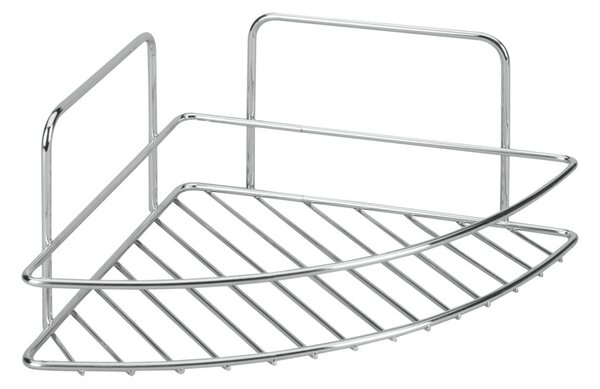 Raft pentru baie argintiu lucios din oțel Luxy – Metaltex