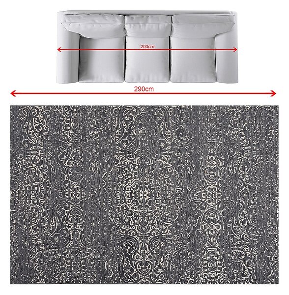 Covor Velvet beige/petrol blue 200x290 cm