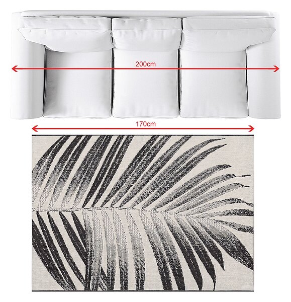 Covor Lineo beige/black 120x170 cm