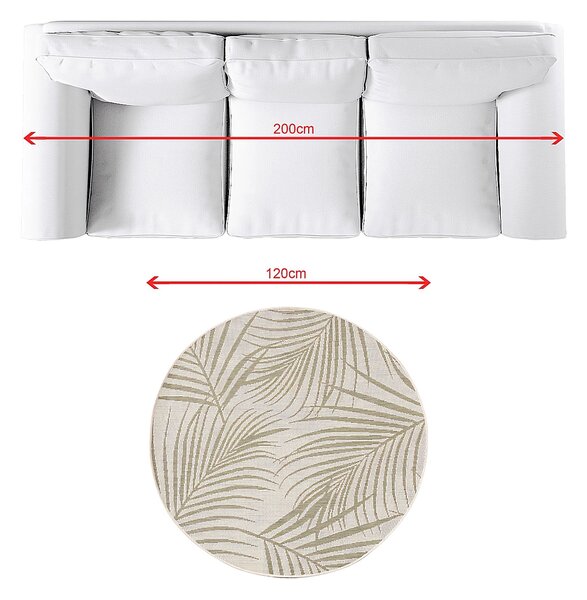 Covor Lineo beige/jungle green 120cm