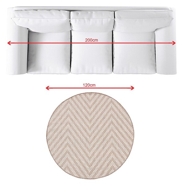 Covor Lineo beige 120cm