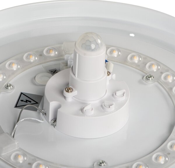 Kanlux 18124 - Plafonieră LED FOGLER cu senzor de mișcare, 24W/230V, diam. 38 cm