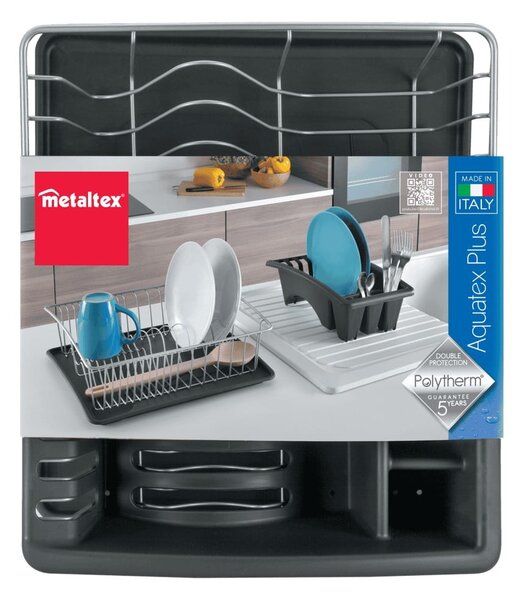 Suport pentru scurs vase Metaltex Aquatex Plus, 35 x 30 cm