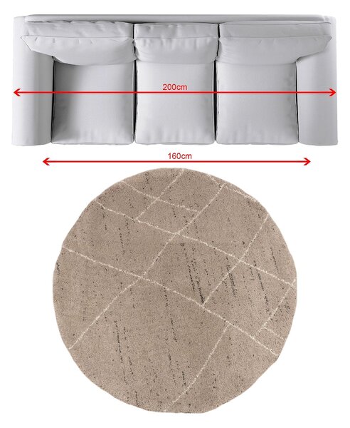 Covor Royal Nomadic Living sand/cream 160 cm