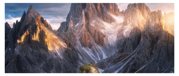 Tablou - Panoramă de munte (120x50 cm)