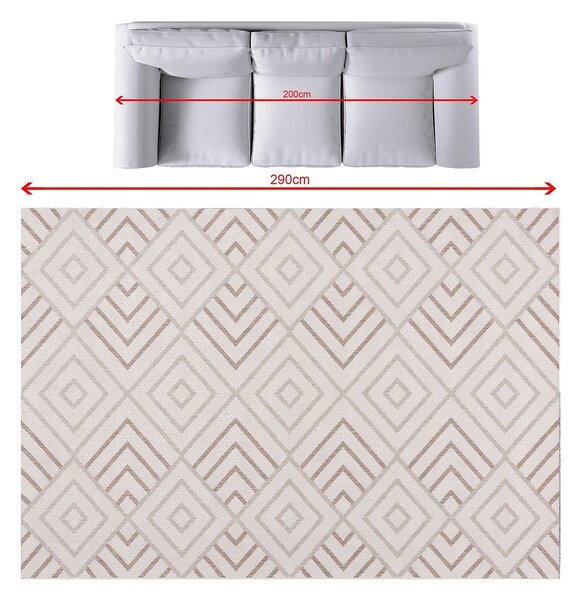 Covor Lineo Geometric beige 200x290cm