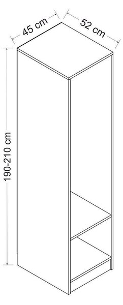 Dulap de haine Bubose 10 (alb) . 1096120