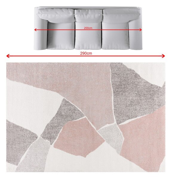 Covor Softness cream/nude rose 200x290cm