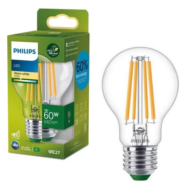 Bec LED ULTRAEFFICIENT VINTAGE Philips A60 E27/4W/230V 2700K