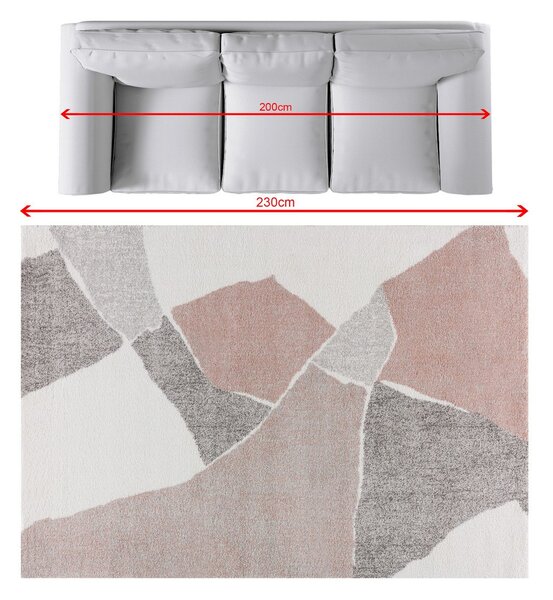 Covor Softness cream/nude rose 160x230cm