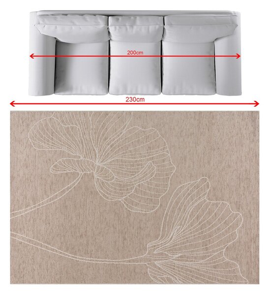 Covor Velvet beige/sand 160x230cm