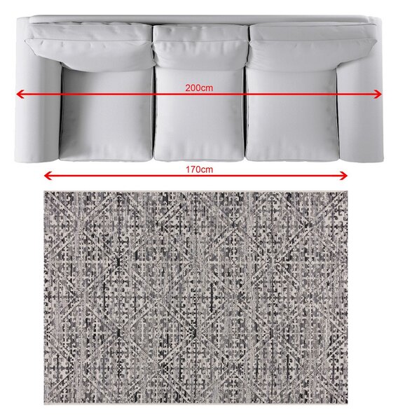 Covor Breeze beige/charcoal grey 120x170cm