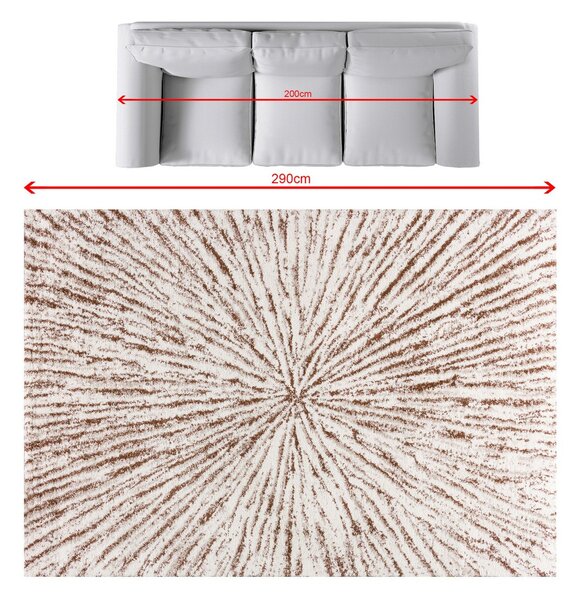 Covor Softness cream/brown 200x290cm