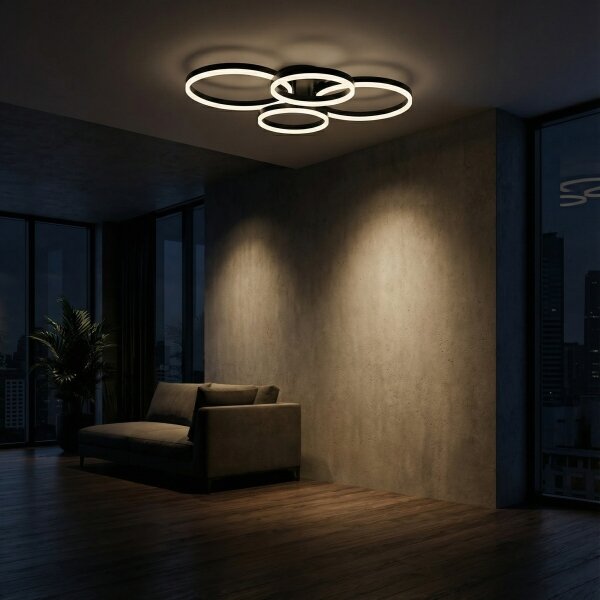 Plafonieră LED dimabilă Brilagi ORBITS LED/52W/230V 3000-6000K + telecomandă