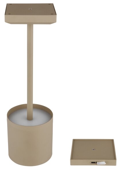 Globo 58487S - Lampă de birou LED DIXON, reîncărcabilă, cu reglaj tactil, 1,5 W/5 V, 2200 mAh, bej