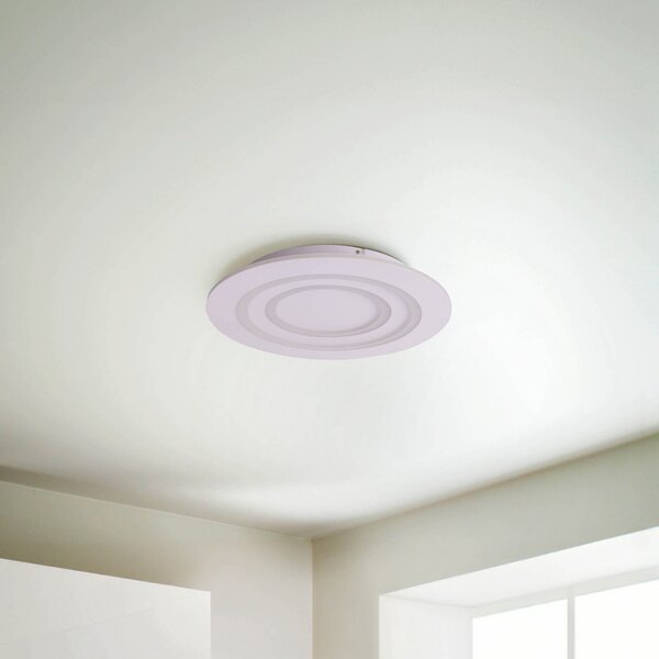 Näve Plafonieră LED Mirel, alb, metal Ø 50 cm RGB CCT Telecomandă, reglabil, Alb, Camera de zi / sufragerie, Plastic, Modern
