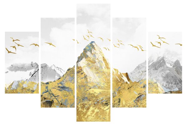 Tablou - Munte auriu (150x105 cm)