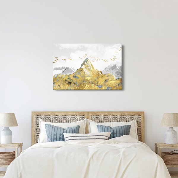 Tablou - Munte auriu (90x60 cm)