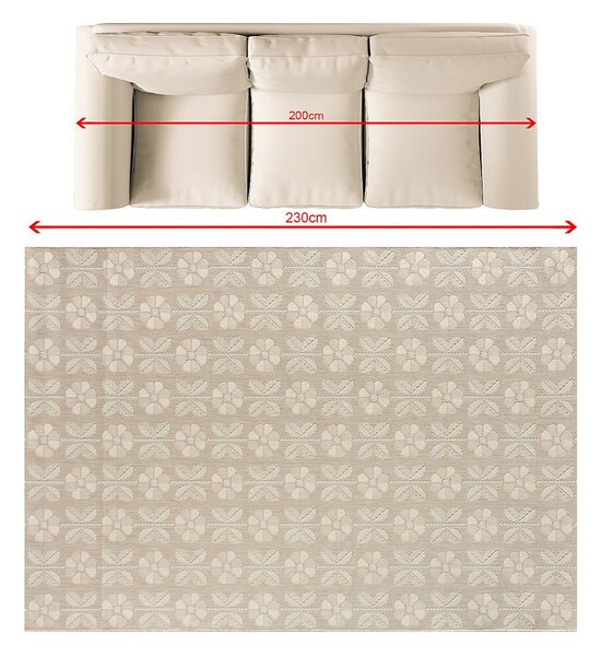 Covor Liva sand 160x230 cm