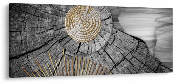 Tablou - Trunchiul copacului colaj (120x50 cm)