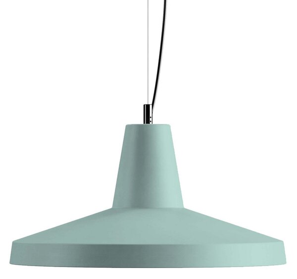 Karman Lampă suspendată Gangster, verde, Ø 50 cm, ceramică, E27, reglabil, Verde, Camera de zi / sufragerie, Ceramică, Design