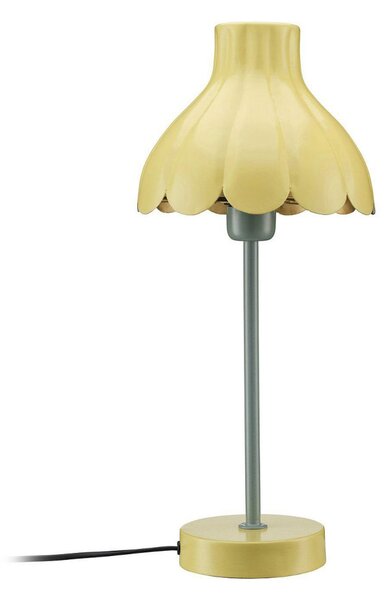 PR Home Lampă de masă Wera, galben/verde, înălțime 47 cm, metal, Verde, Camera de zi / sufragerie, Metal