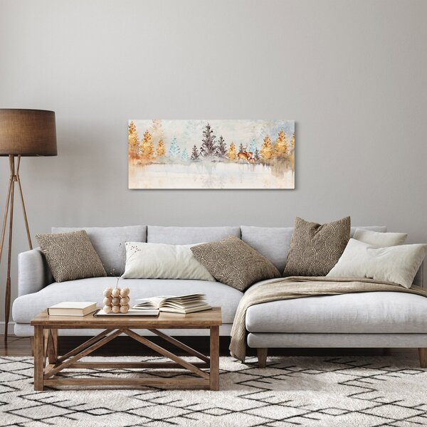 Tablou - Pădure în acuarelă (120x50 cm)