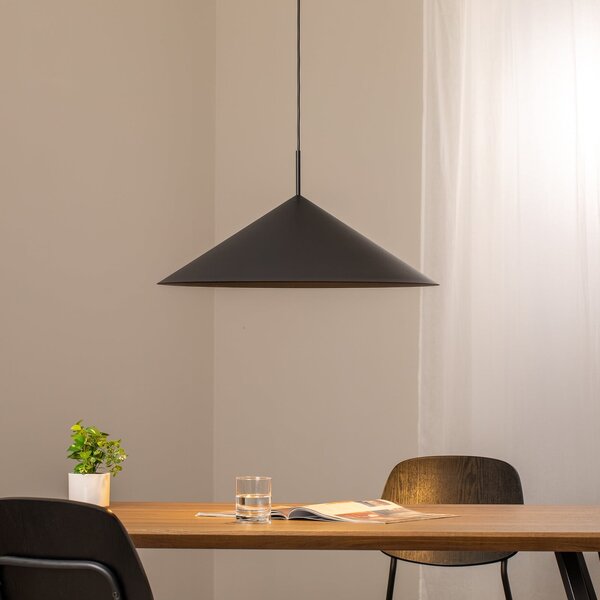 Eko-Light Lampă suspendată Capital, negru, 1 bec, Ø 60 cm, GX53, reglabil, Negru, Camera de zi / sufragerie, Metal, Modern