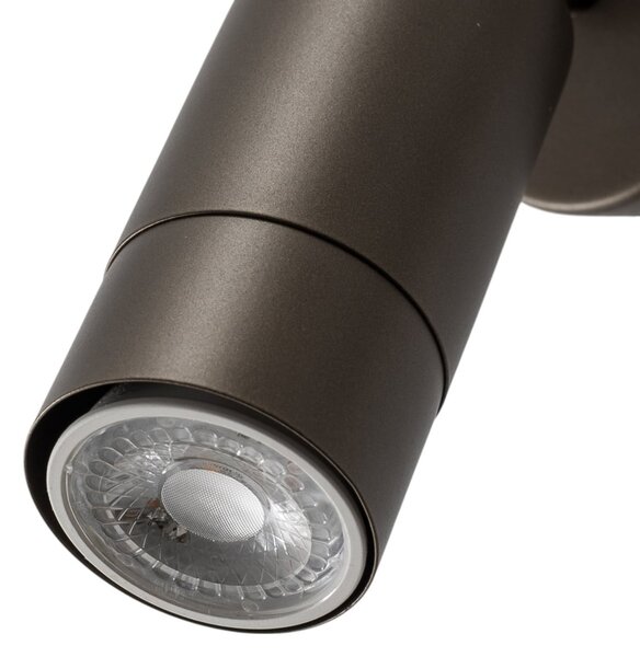 Luminex Radiator de perete Link, culoare titan-auriu, lățime 8 cm, oțel, reglabil, Gri, Camera de zi / sufragerie, Metal, Modern