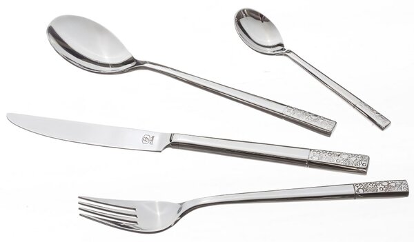 Set de tacâmuri Fiori Platinum pentru 6 persoane, 24 piese