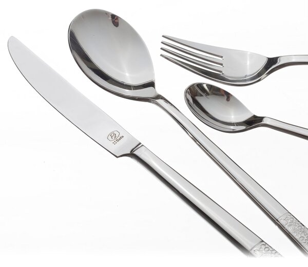 Set de tacâmuri Fiori Platinum pentru 6 persoane, 24 piese