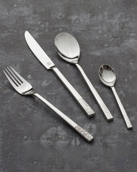 Set de tacâmuri Fiori Platinum pentru 6 persoane, 24 piese