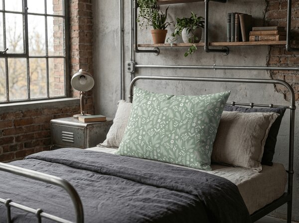 Fata de perna din polic bumbac ARBORA 50x70 cm, verde