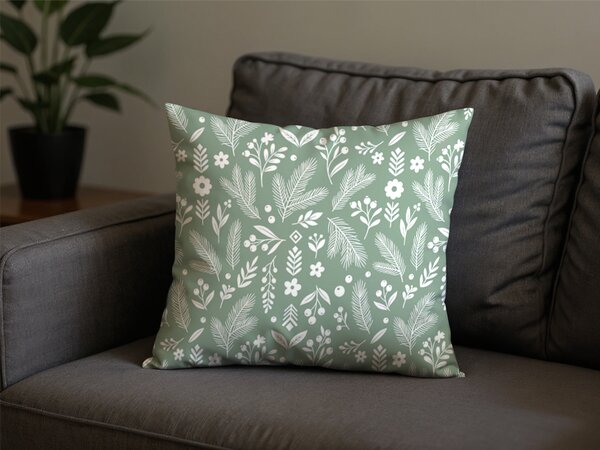 Husa perna din polibumbac ARBORA 45x45 cm, verde