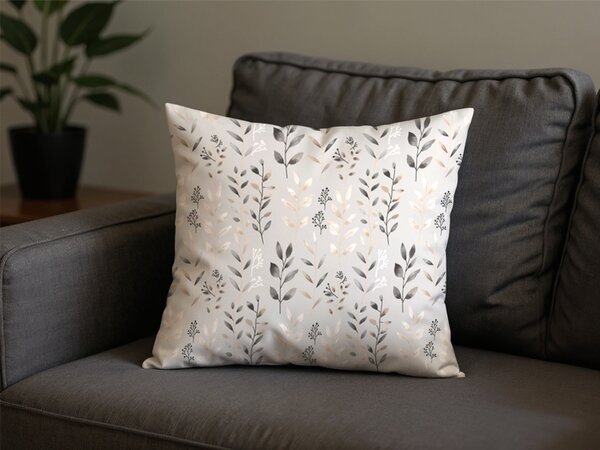Fata de perna din policoton SALVIA 45x45 cm, gri-maro