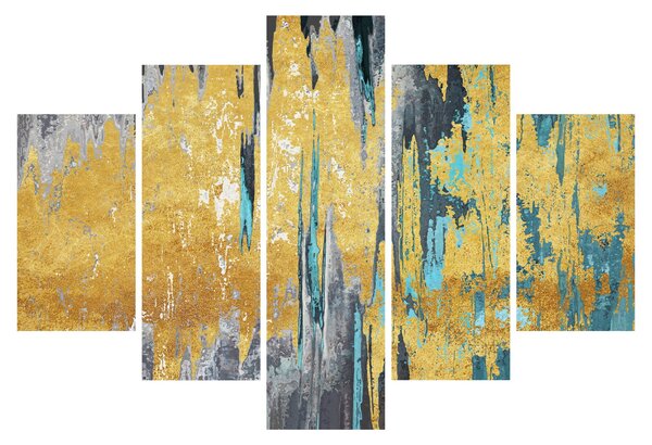 Tablou - Design auriu (150x105 cm)