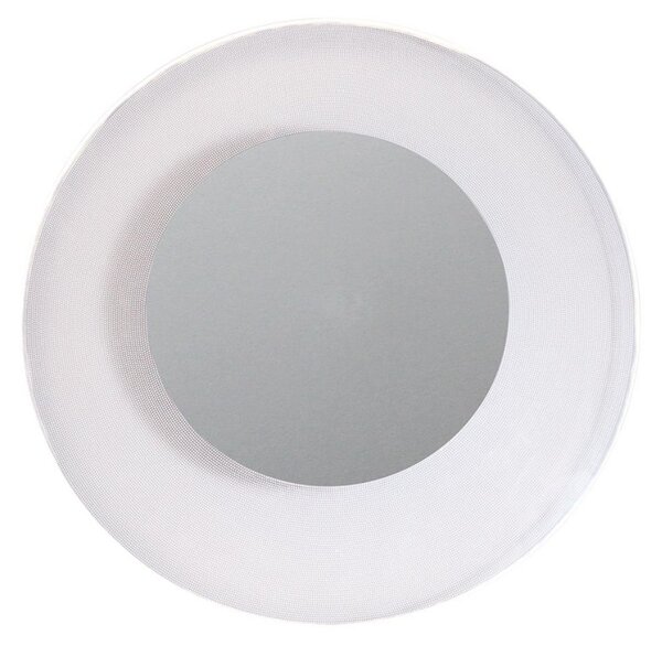 DOTLUX plafonieră LED MOONBASE argintiu Ø 37 cm aluminiu / acril CCT, Metalic, Camera de zi / sufragerie, Aluminiu, Modern