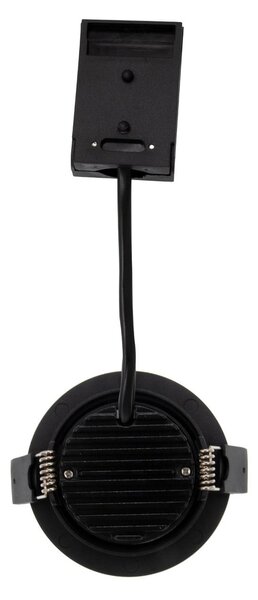 DOTLUX LED lampă de plafon încastrată CIRCLEminidim, negru Ø 8,5 cm, reglabil, Negru, Baie, Aluminiu, Modern, Plafon încastrat