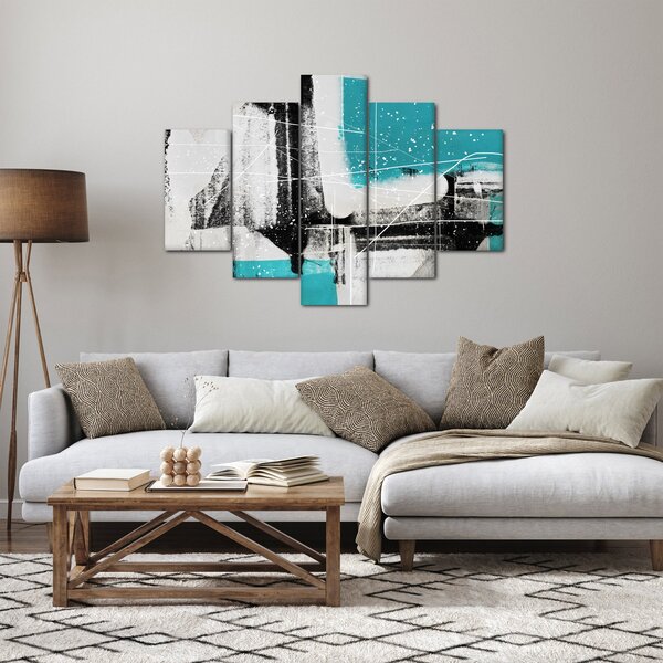 Tablou - Abstract turcoaz (150x105 cm)