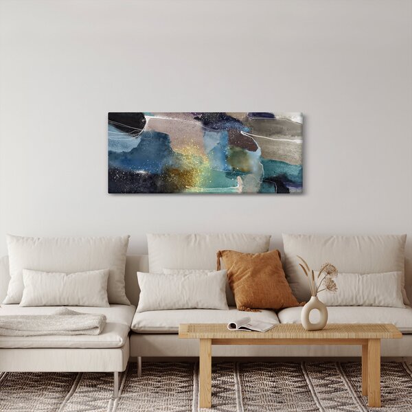 Tablou - Abstract acuarelă (120x50 cm)