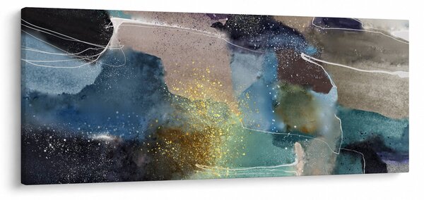 Tablou - Abstract acuarelă (120x50 cm)