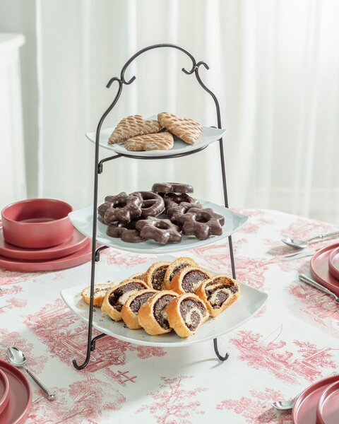 Platou decorativ Marion White 48cm