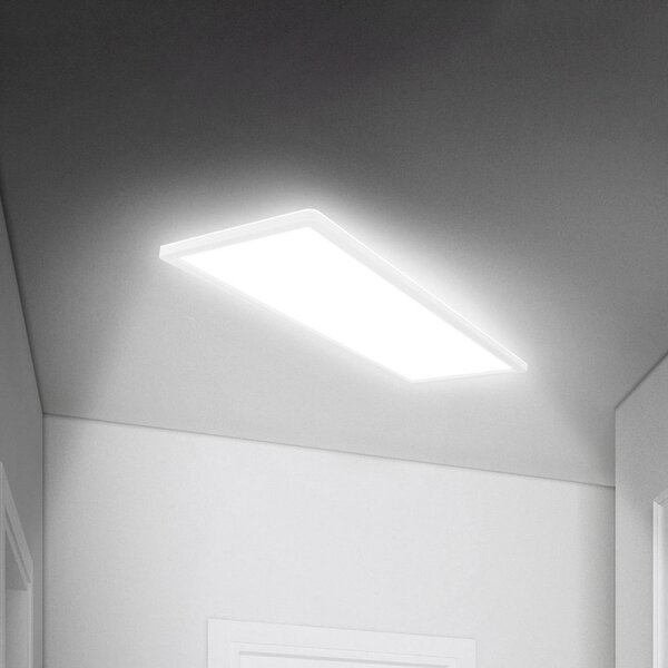 Briloner Panoul Move LED, senzor, 58 x 20 cm, IP44, plastic, alb, Alb, Hol, Plastic