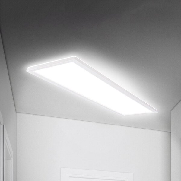 Briloner Panoul Move LED, senzor, 98 x 20 cm, IP44, plastic, alb, Alb, Hol, Plastic