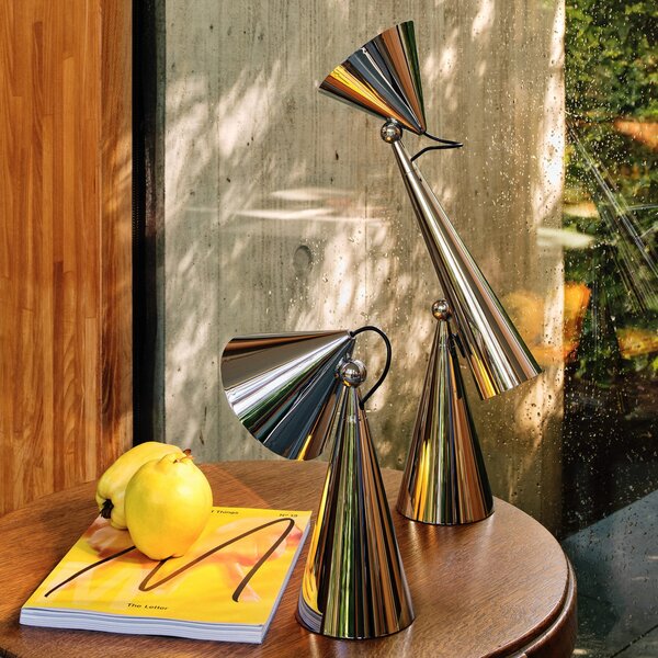 Tom Dixon LED-Lampa de masă Pose Task Light, argintiu, reglabil, Metalic, Camera de zi / sufragerie, Plastic, Design