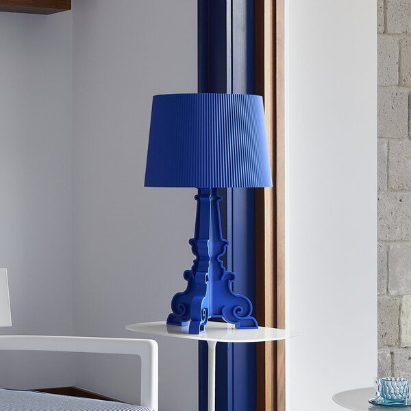 Kartell Lampă de masă LED Bourgie Mater, albastru, înălțime 78 cm, reglabil, Albastru, Camera de zi / sufragerie, Plastic, Design