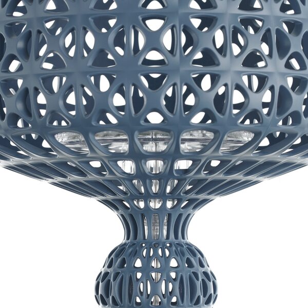 Kartell Lampă de masă LED Mini Kabuki, albastru deschis, înălțime 70 cm, reglabil, Albastru, Camera de zi / sufragerie, Plastic, Design